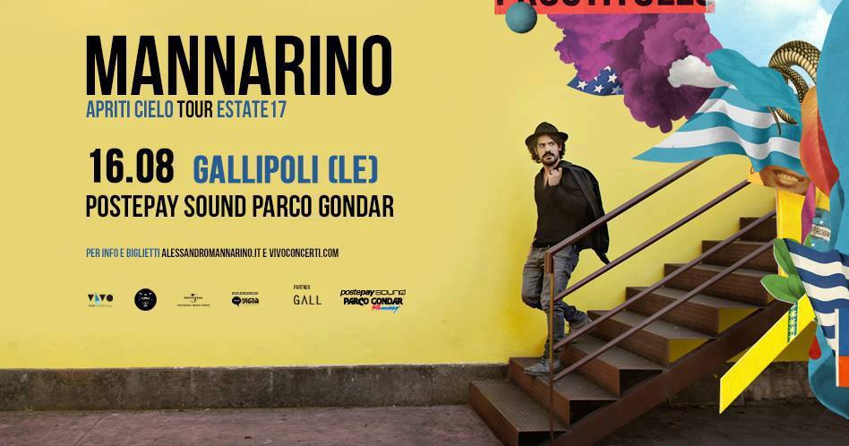 Alessandro Mannarino in Concerto al Parco Gondar - Gallipoli 16 Agosto 2017